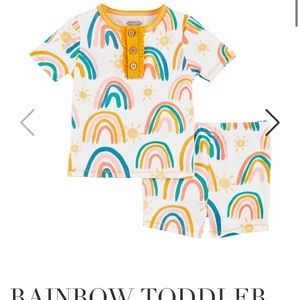 Mud Pie Rainbow pajama set